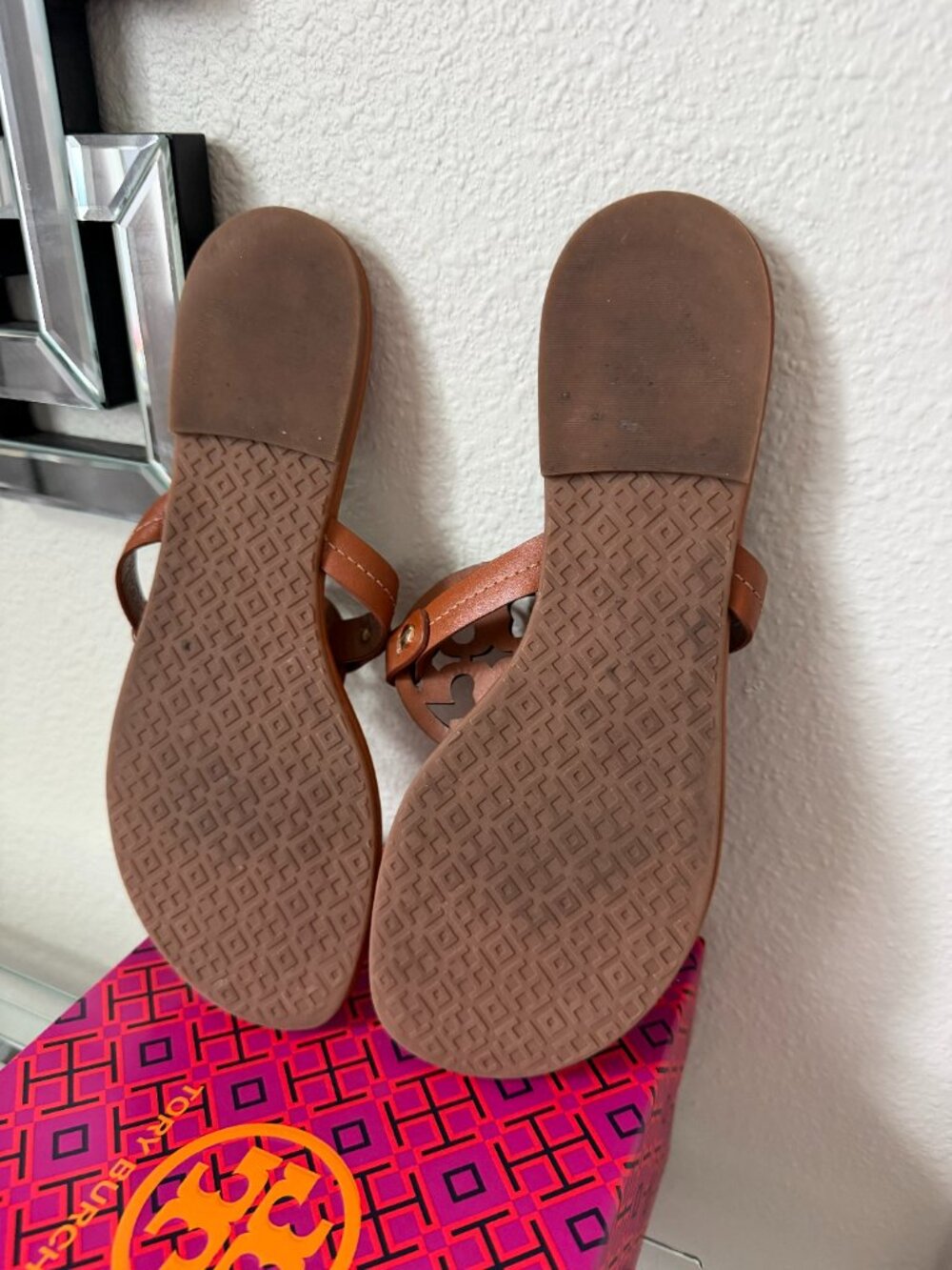 Tory Burch Miller Sandals Size 7 Brown - Picture 3 of 3
